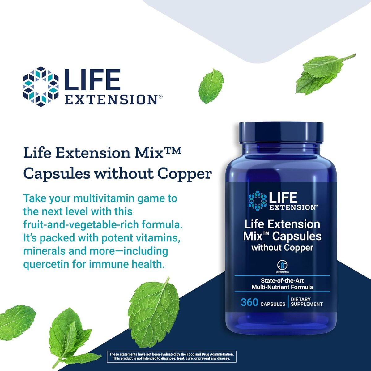 Life Extension Mix (Without Copper) 360 Capsules