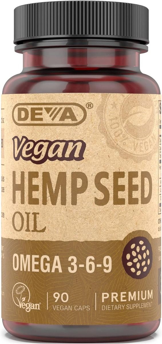 Devan Vegan Hemp Seed Oil - Omega 3 6 9 90Vegan Capsules