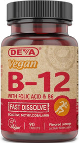 Vegan Sublingual Vitamin B-12 90 Sublingual Tablets