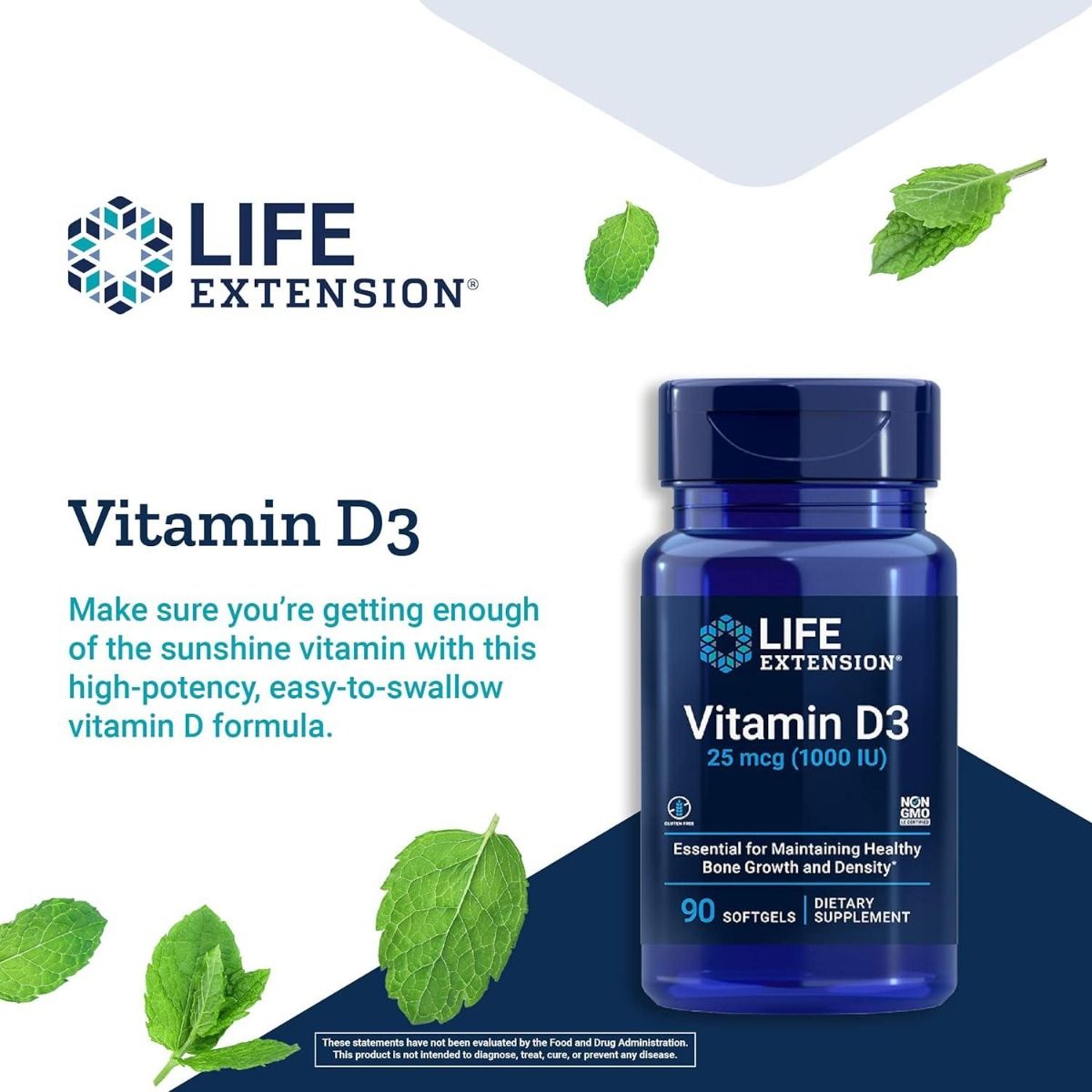 Vitamin D3 1000 IU 90 Softgels