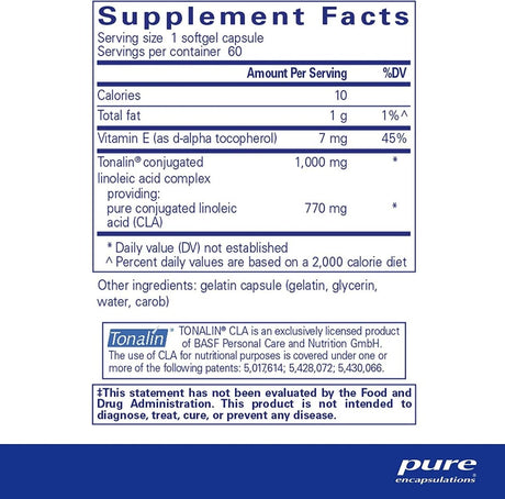 CLA 1000 Mg 60 Capsules