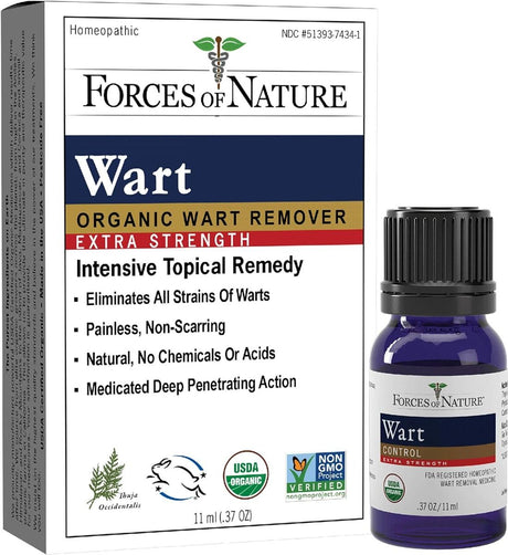 Organic Wart Control - Extra Strength - 11 Ml