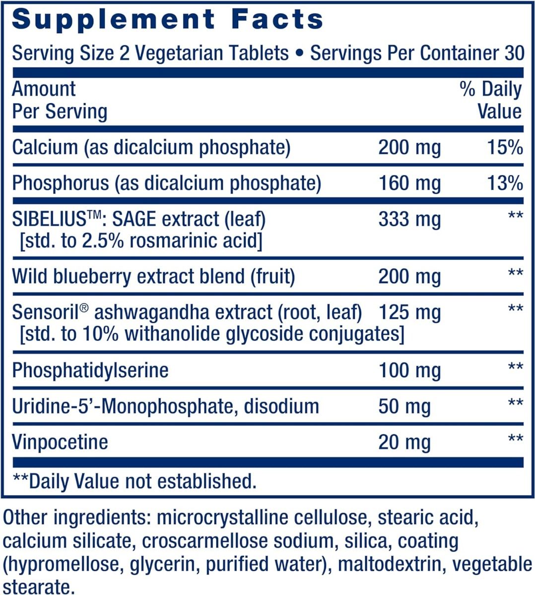 Cognitex Elite (Formerly Cognitex with Brain Shield) 60 Tablets