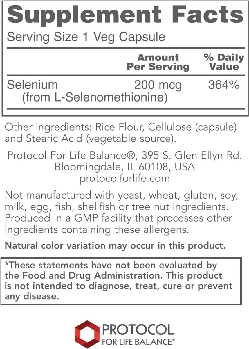 Selenium 200 MCG 90 Capsules