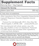 Alpha Lipoic Acid 250 MG 90 Vegan Capsules