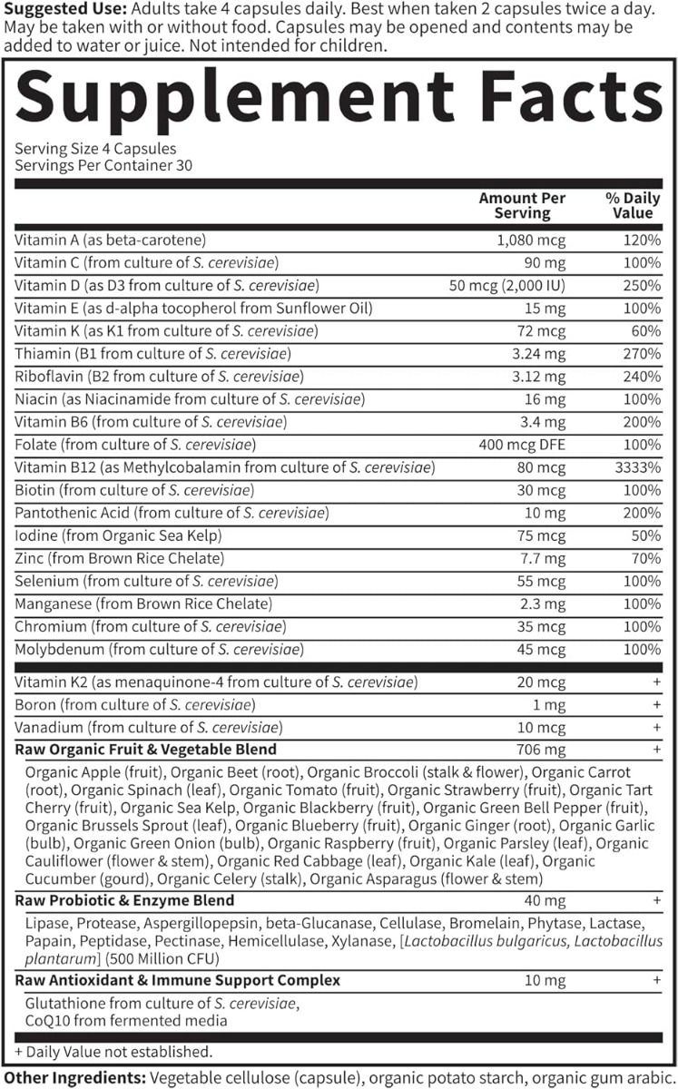 Vitamin Code 50 & Wiser Women 120 Veggie Caps