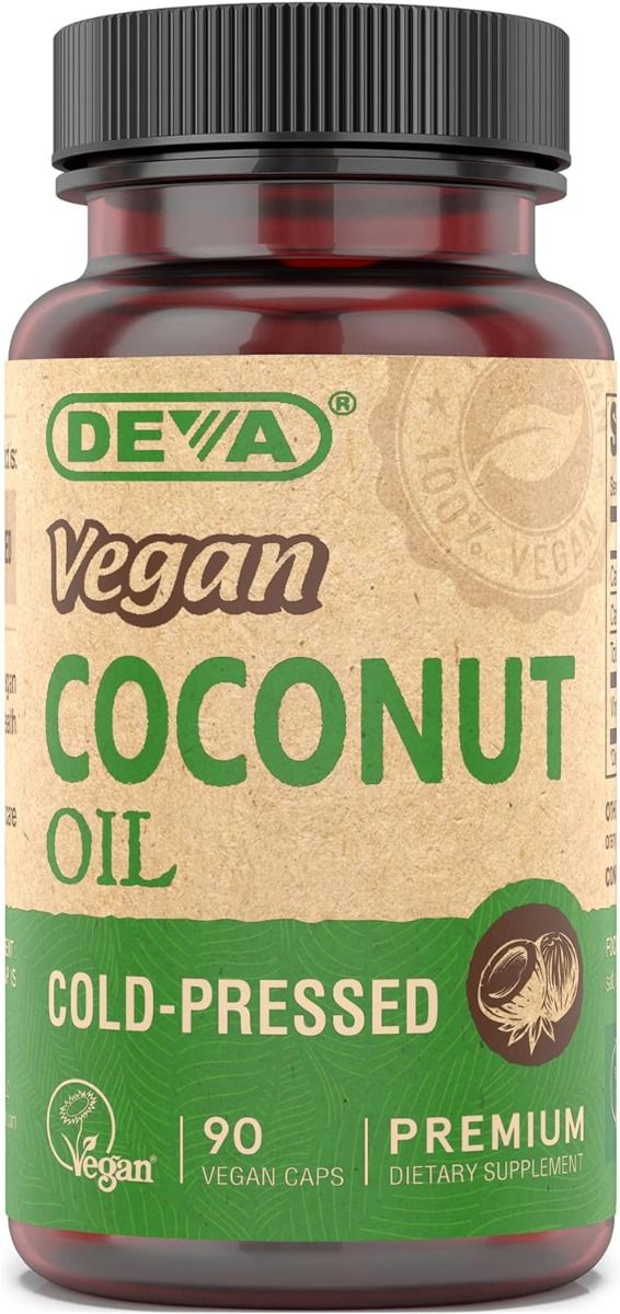 Devan Vegan Vitamins Coconut Oil 90Vegan Capsules