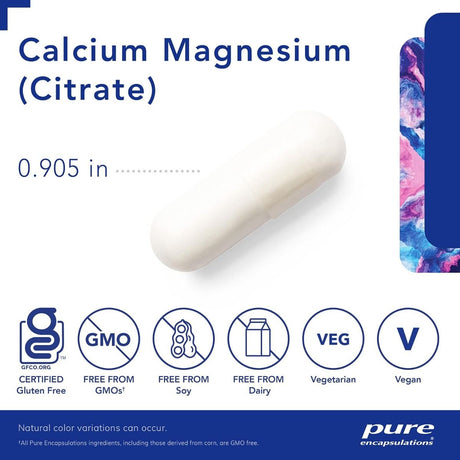 Calcium Magnesium Citrate 90 Capsules