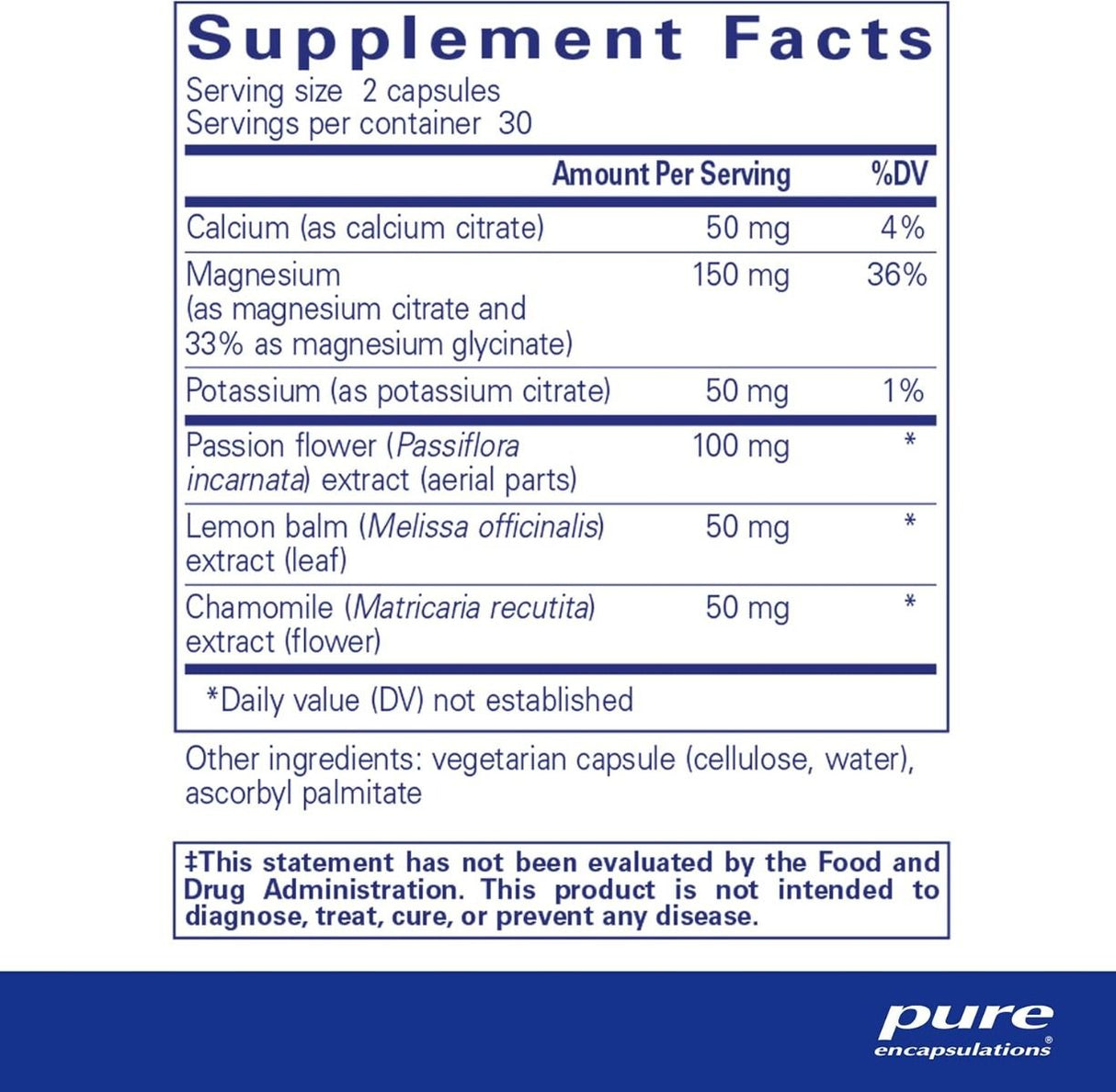 Muscle Cramp/Tension Formula 60 Veggie Caps