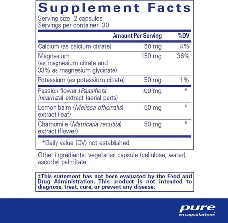 Muscle Cramp/Tension Formula 60 Veggie Caps