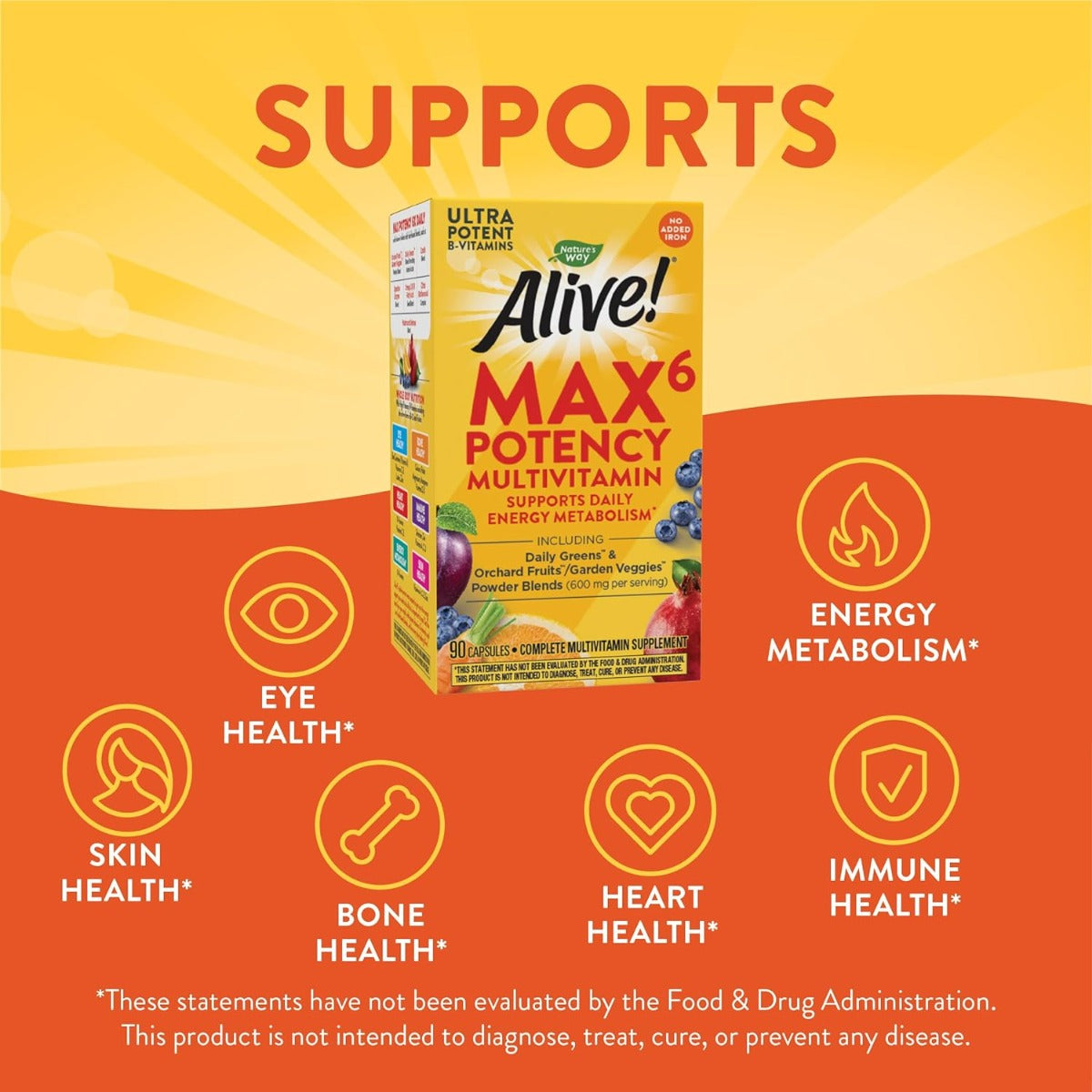 Alive! Max6 Potency (no iron)