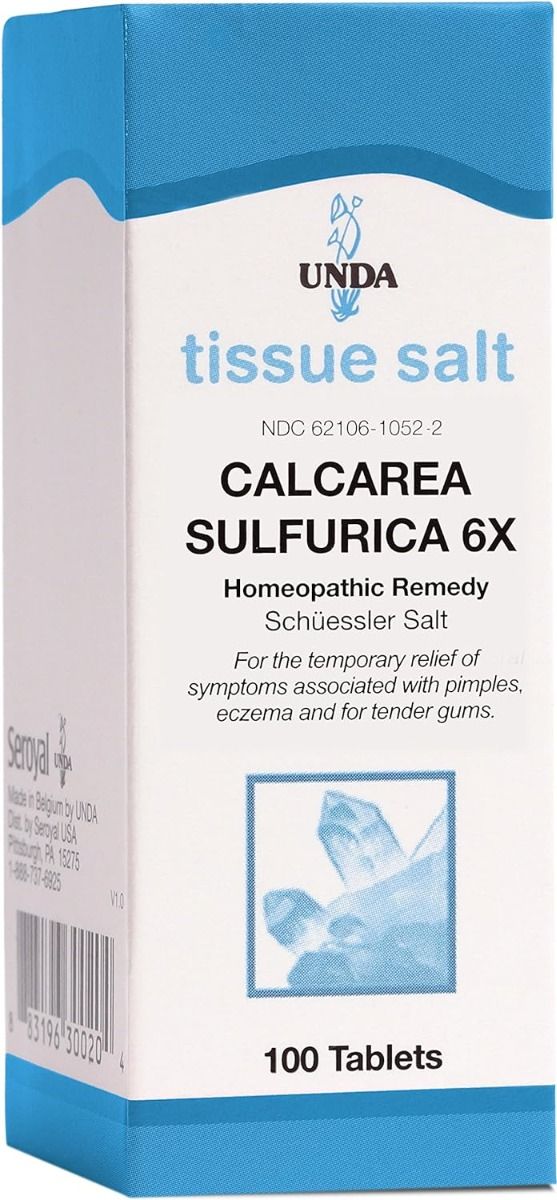 Calcarea Sulfurica 6x Homeopathic Remedy (Schuessler Salt) 100 Tablets