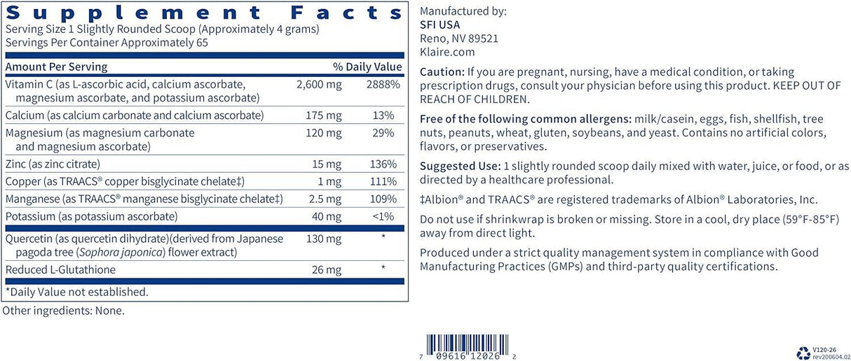 Multi-Element Buffered C 260 Grams Powder