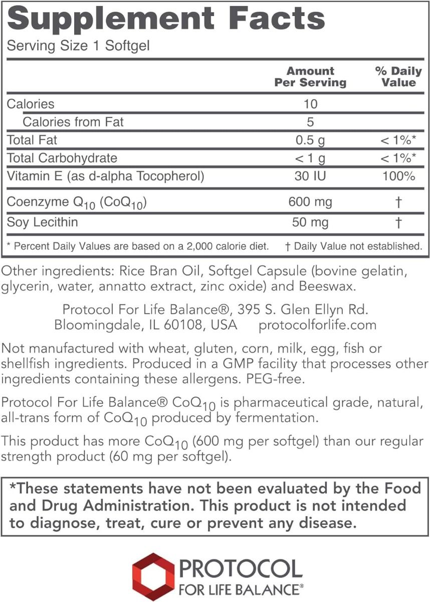 CoQ10 600 mg 60 Softgels