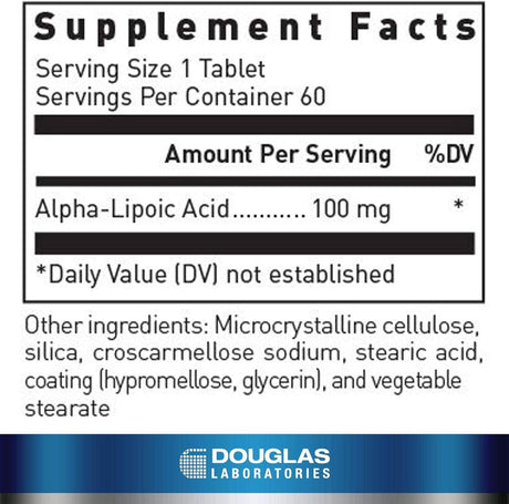 Alpha-Lipoic Acid 60 Tablets