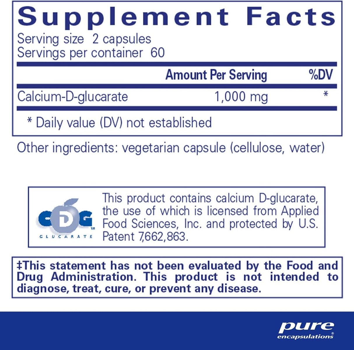 Calcium-D-Glucarate 120 Capsules