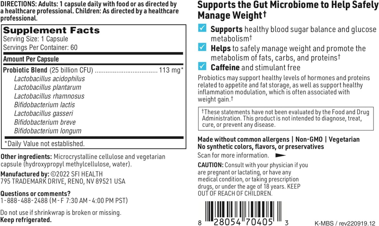 Ther-Biotic Metabolic Formula 60 Veggie Caps