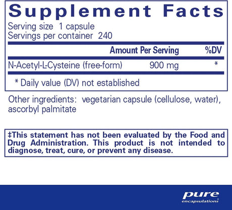 NAC 900 MG 240 Veggie Caps