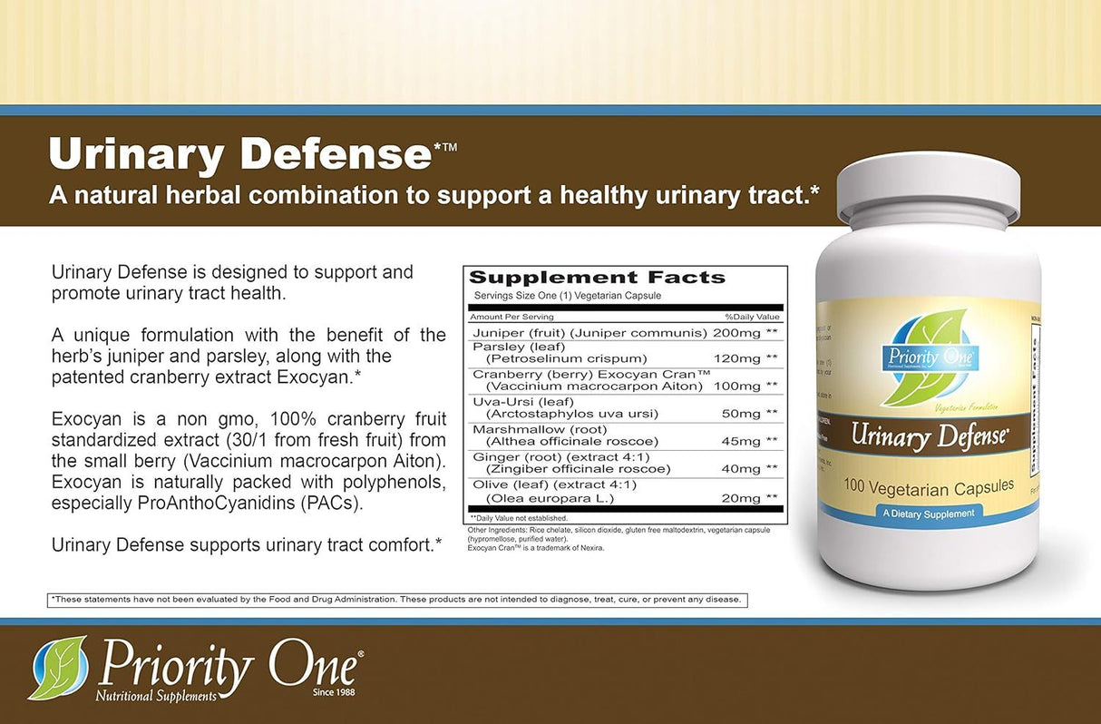 Urinary Defense 100 Veggie Caps