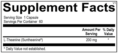 L-Theanine 200 MG 60 Capsules
