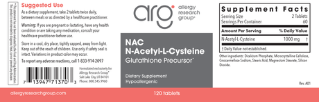 N-Acetyl-L-Cysteine 120Tablets