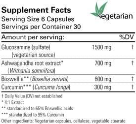 VegeGlucosamine Plus 180 Veggie Caps