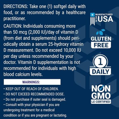 Vitamin D3 5000 IU 60Softgels