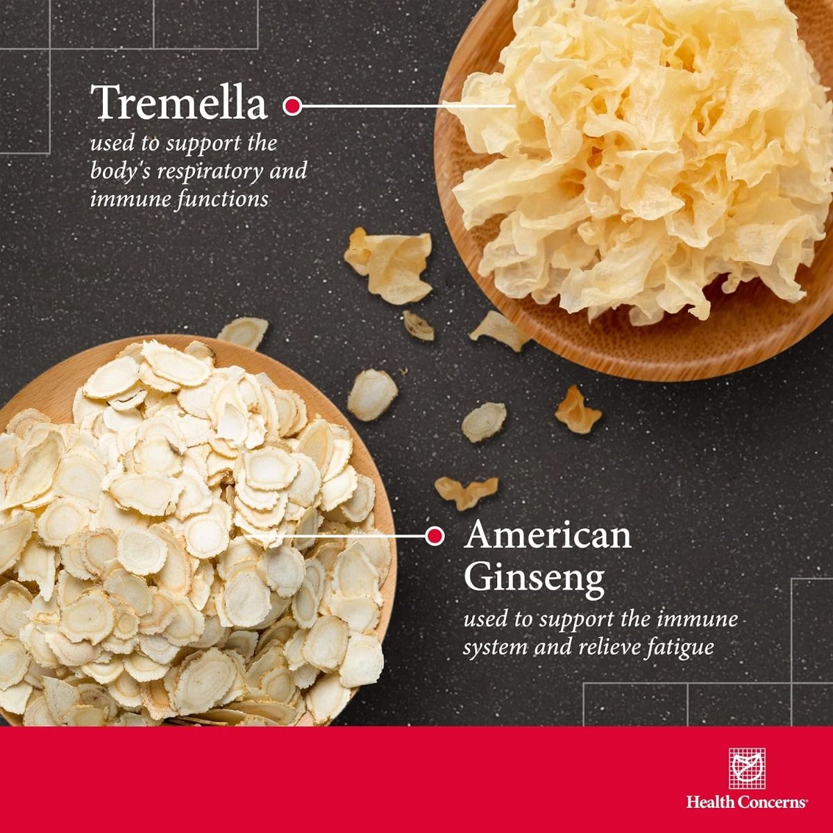 Tremella and American Ginseng 90 Capsules