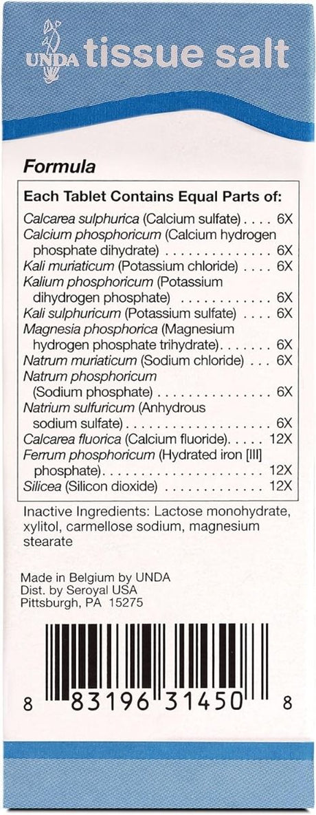 Melange Combination Homeopathic Preparation (Schuessler Salt) 100Tablets