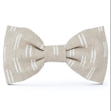 Flax Lines Dog Bow Tie