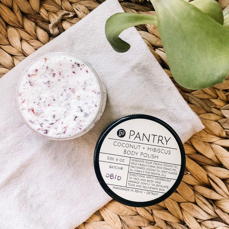 Pantry Products Coconut + Hibiscus Body Polish | Summertime Sugar Scrub