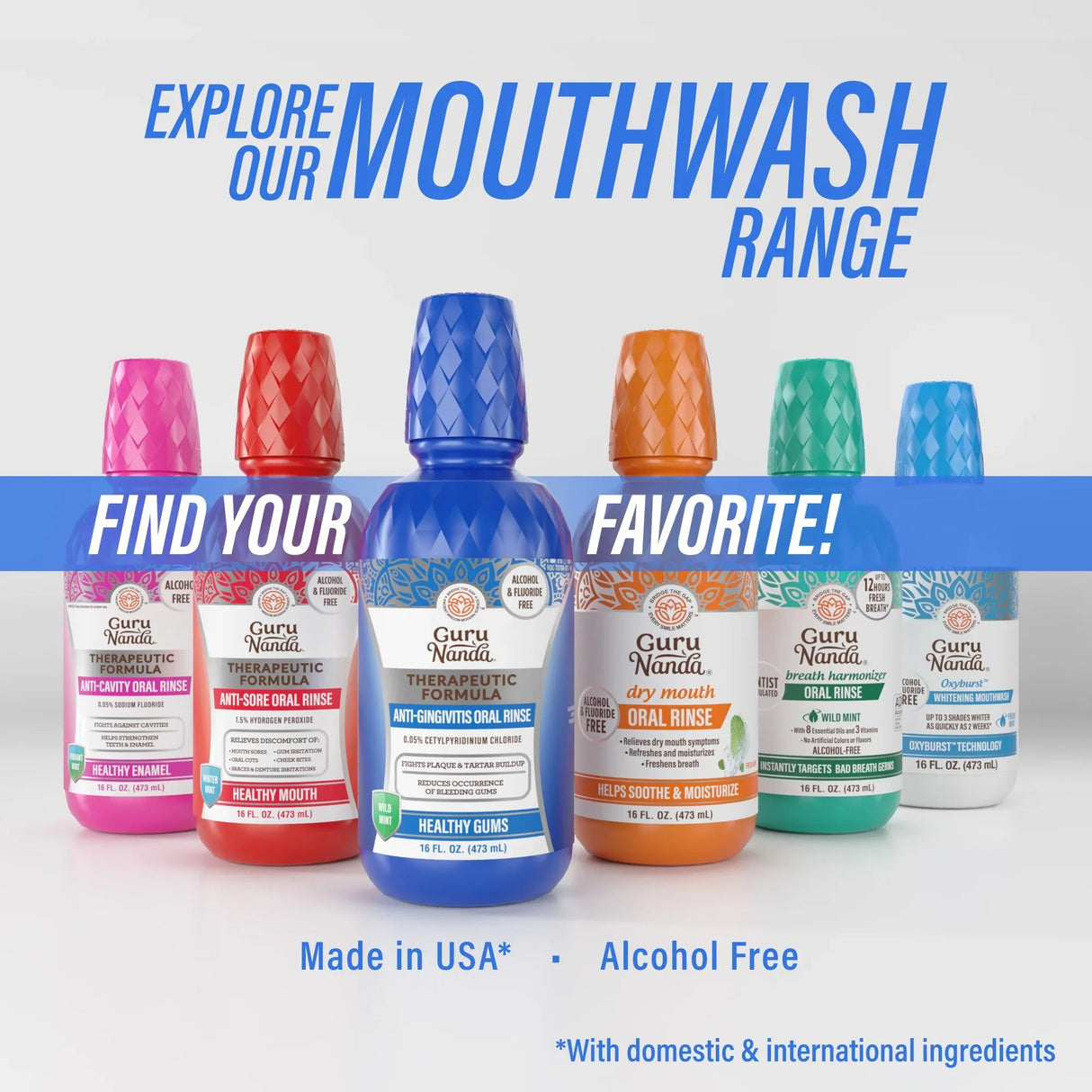 Healthy Gums Oral Rinse, Wild Mint