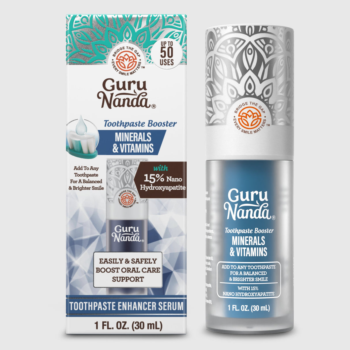 Minerals & Vitamins Toothpaste Booster with 15% Nano Hydroxyapatite – 1 fl oz