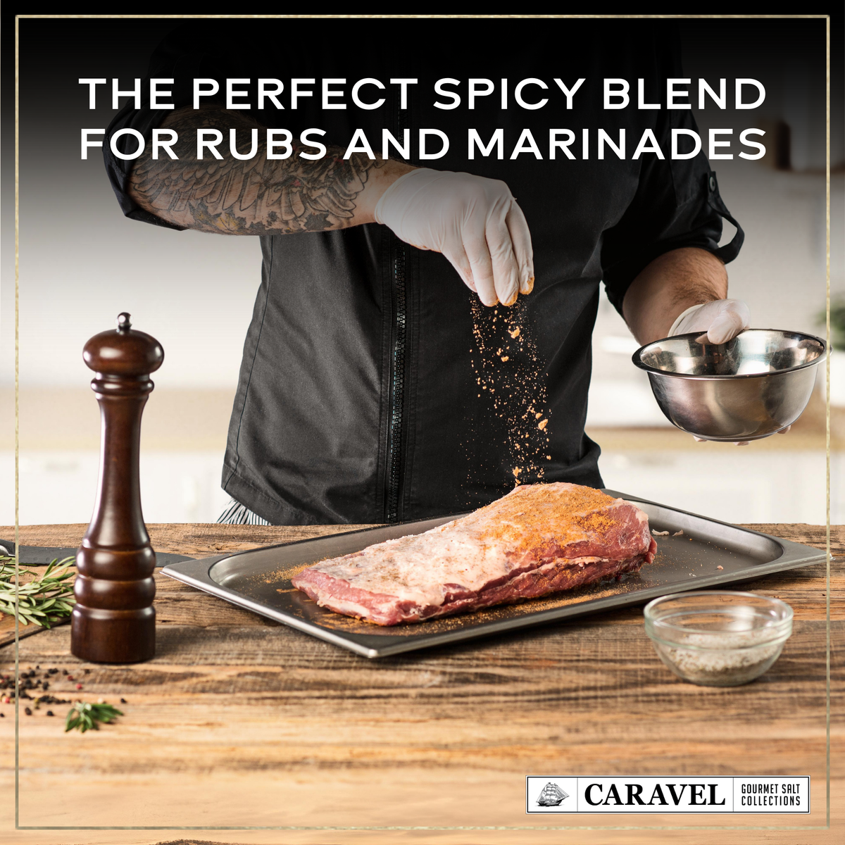 Caravel Gourmet Spicy Garlic Pepper Sea Salt