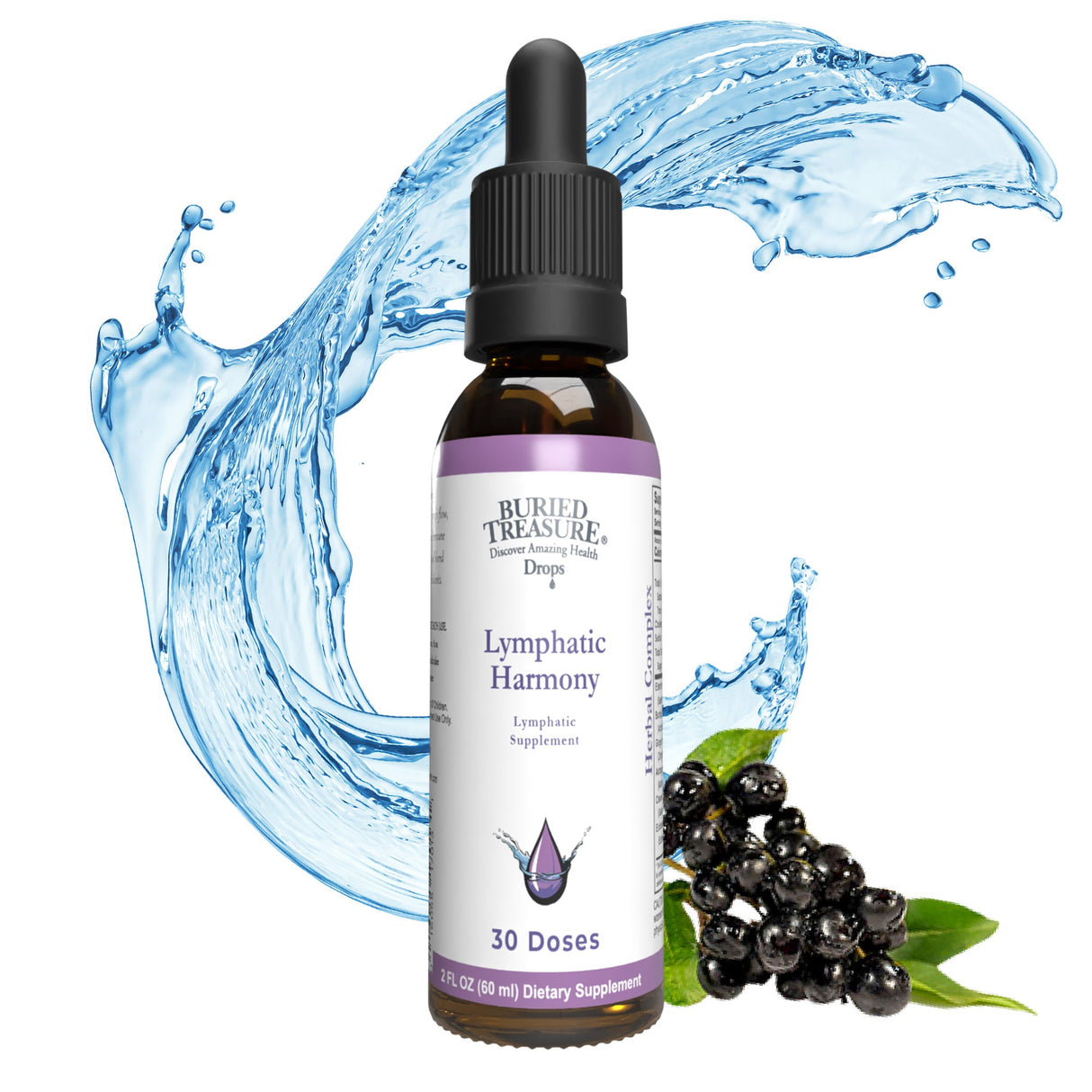 Buried Treasure Liquid Nutrients Lymphatic Harmony Drops - Supports Immune Health