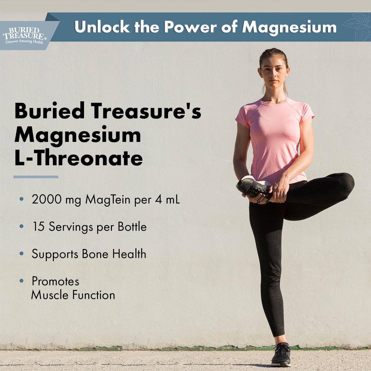 Buried Treasure Liquid Nutrients MagTein Magnesium Drops, 2 oz