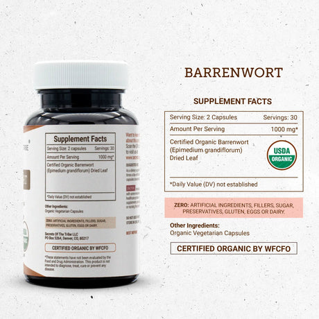 Secrets of the Tribe Barrenwort Capsules