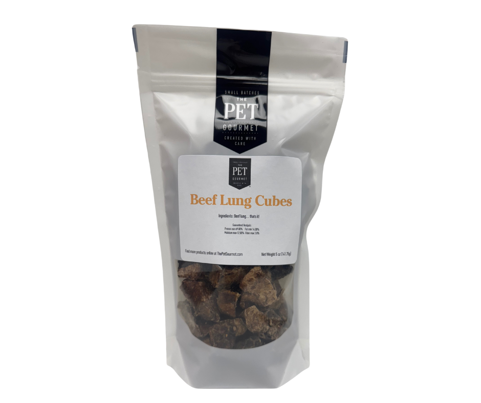 Beef Lung Cubes for Dogs – 5 oz