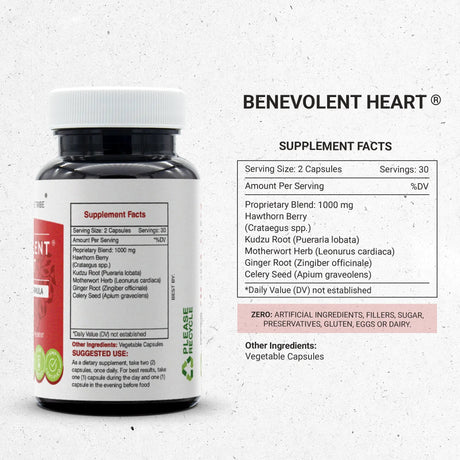 Secrets of the Tribe Benevolent Heart Capsules - Healthy Heart Formula