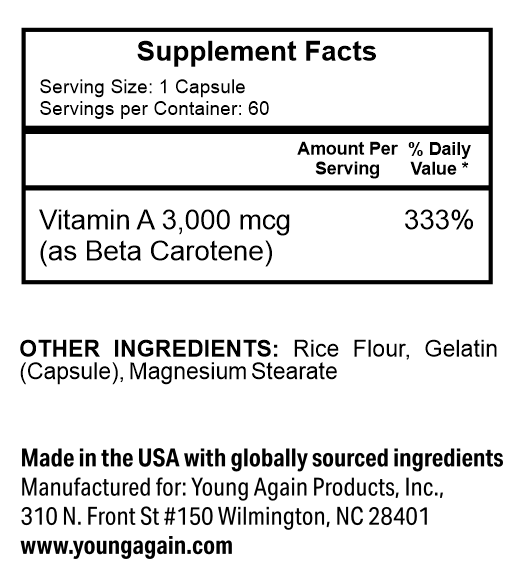 Beta Carotene - Best for Immune Function