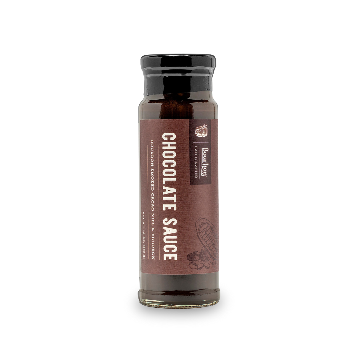 Bourbon Barrel Foods Chocolate Sauce – Bourbon Smoked Cacao Nibs & Bourbon
