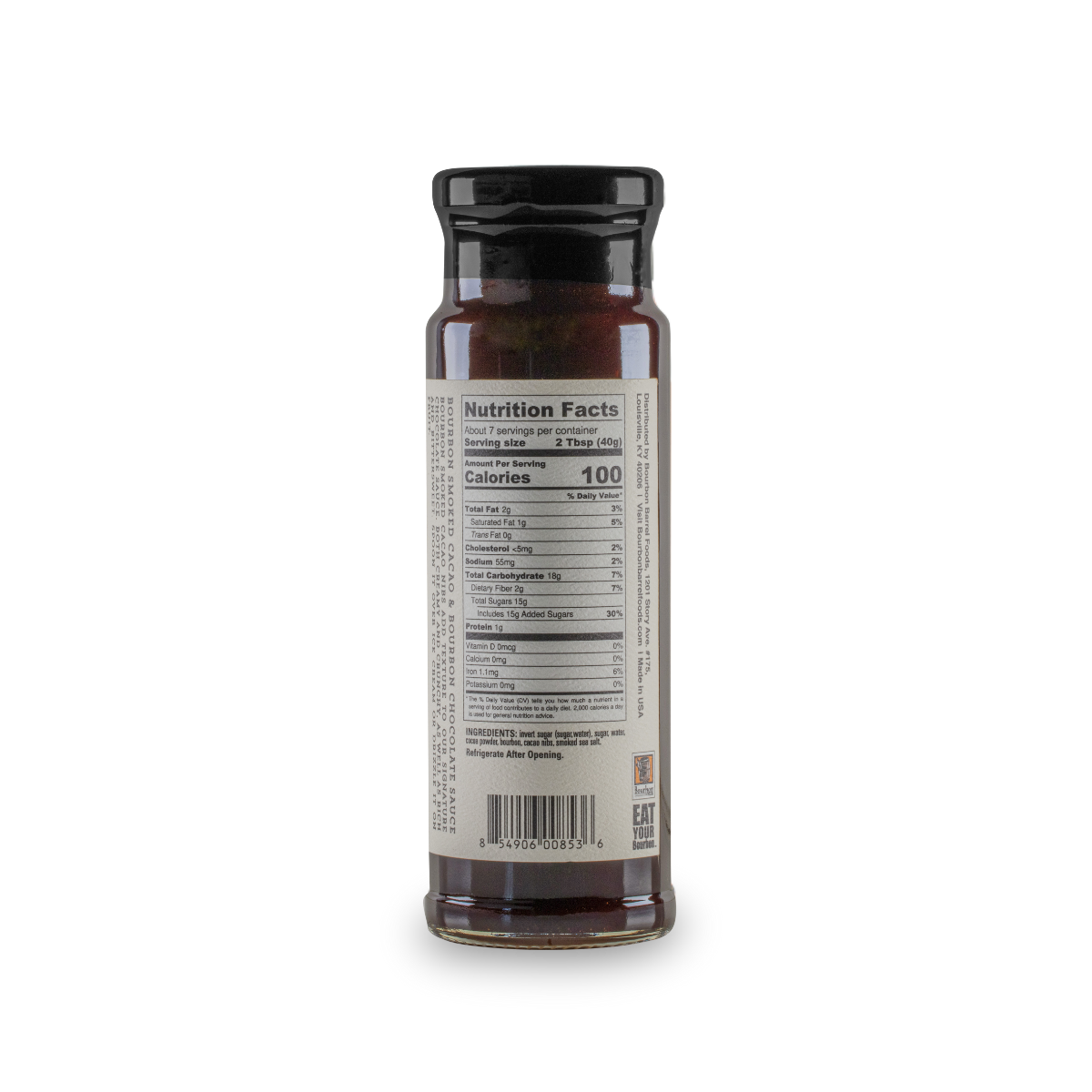 Bourbon Barrel Foods Chocolate Sauce – Bourbon Smoked Cacao Nibs & Bourbon