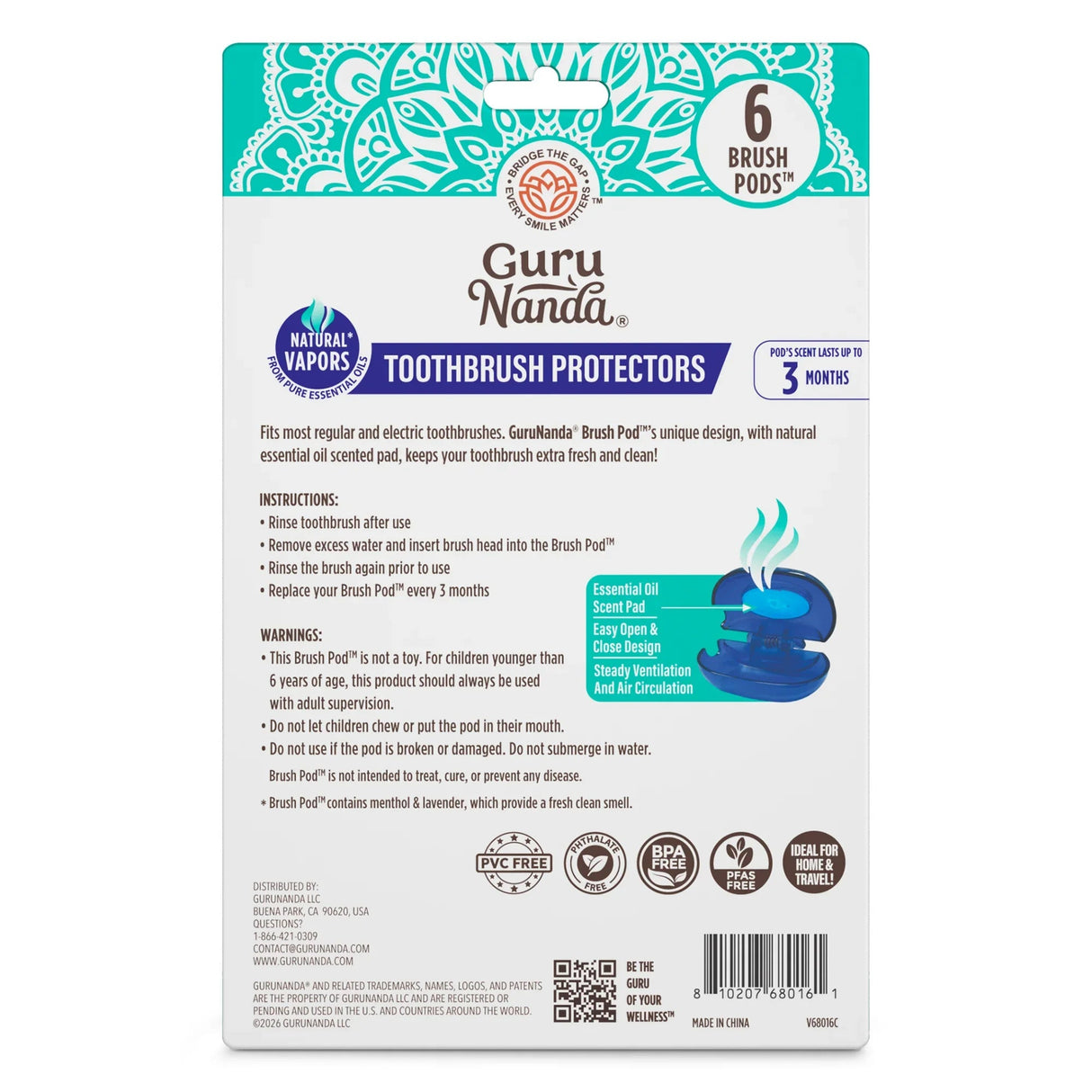Brush Pod Toothbrush Protector