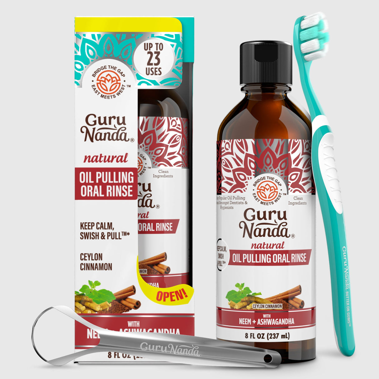 Cinnamon & Coconut Oil Pulling with Neem & Ashwagandha