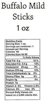 Buffalo and Beef Jerky Stick — Mild