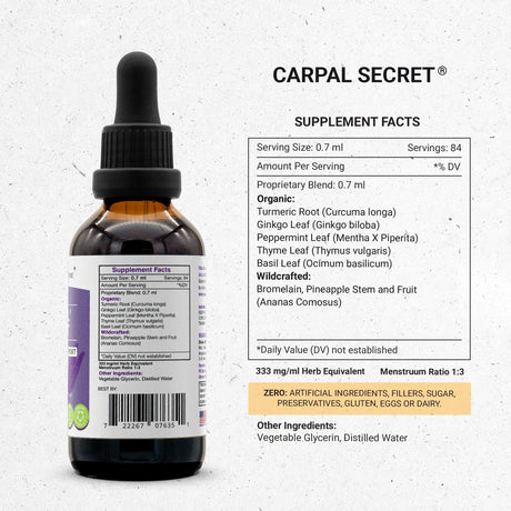Secrets of the Tribe Carpal Secret - Carpal Tunnel Support
