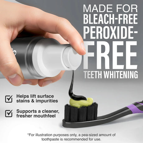 Charcoal Toothpaste Booster with 5% Charcoal Powder – 1 fl oz