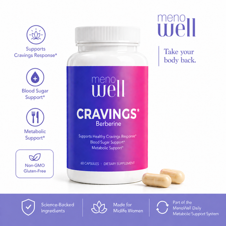 CRAVINGS* Berberine : 60 Caps : Part of the MenoWell Metabolic Support System