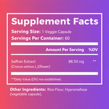 MOOD* Saffron Extract : 60 Caps : Part of the MenoWell Metabolic Support System
