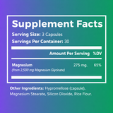REST* Magnesium Glycinate  : 90 Caps : Part of the MenoWell Metabolic Support System